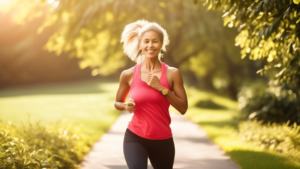 A person making lifestyle changes, such as exercise, healthy diet, and stress management, to improve heart health and prevent cardiovascular disease.